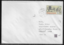 Czechoslovakia. Stamp Sc. 2697 On Letter, Sent From Nevid 16.01.89 For “Tesla” Uhersky Brod. - Lettres & Documents