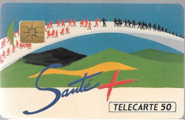 CARTE-PUCE-PRIVEE-PUBLIC-50U-EN205-SO3-10/91-EDF SANTE+-R° Mat--V°PN° A 1A5446-Utilisé-TBE/RARE - 50 Unidades