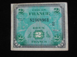 2 Francs - DRAPEAU FRANCE - Billet Du Débarquement -  Sans Série  **** EN ACHAT IMMEDIAT **** - 1944 Drapeau/France