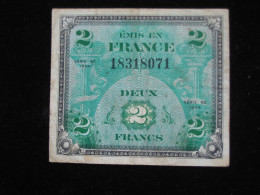 2 Francs - DRAPEAU FRANCE - Billet Du Débarquement -  Sans Série  **** EN ACHAT IMMEDIAT **** - 1944 Vlag/Frankrijk