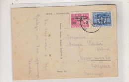 YUGOSLAVIA TRIESTE B ISTRA  1947 Nice Postcard RIJEKA FIUME - Lettres & Documents