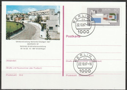 BRD Ganzsache 1987 PSo14 SÜDPOSTA87 22.10.1987 Ersttagstempel BERLIN (PK 91)günstige Versandkosten - Postkarten - Gebraucht