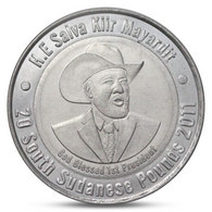 SOUTH SUDAN 20 POUNDS UNUSUAL BIMETAL BI-METALLIC PRESIDENT SALVA KIIR 2011 UNC - South Sudan