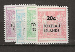 1967 MNH Tokelau Mi 4-7 Postfris** - Tokelau