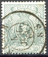 [O SUP] N° 23Ad, Gris Bleuté - TB Obl Centrale De Namur - Cote: 120€ - 1866-1867 Piccolo Leone