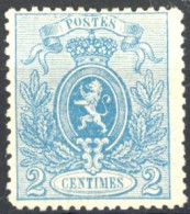 [** SUP] N° 24, 2c Bleu, TB Centrage (non Compté), Dentelure Parfaite - Fraîcheur Postale. LUXE - Cote: 1380€ - 1866-1867 Coat Of Arms