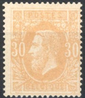 [**/* SUP] N° 33, Infime Trace - Quasi ** - Cote: 110€ - 1869-1883 Leopold II.