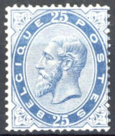 [** SUP] N° 40, 20c Bleu Terne, Centrage Correct - Fraîcheur Postale. LUXE - Cote: 4135€ - 1869-1883 Leopold II.