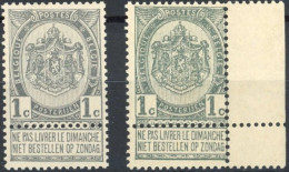 [** SUP] N° 53+53a, 1c - Les 2 Nuances - Cote: 4.25€ - 1893-1900 Schmaler Bart