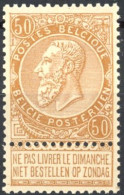 [** SUP] N° 62, 50c Bistre, Excellent Centrage - Fraîcheur Postale - Cote: 540€ - 1893-1900 Schmaler Bart