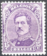 [** SUP] N° 139B, 15c Violet - Type III - Cote: 150€ - 1915-1920 Albert I.