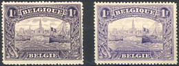 [** SUP] N° 145+145a, Anvers, Les 2 Nuances - Fraîcheur Postale - Cote: 305€ - 1915-1920 Albert I.