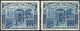 [** SUP] N° 148+148a, Frank, Les 2 Types - Fraîcheur Postale - Cote: 24.5€ - 1915-1920 Albert I.