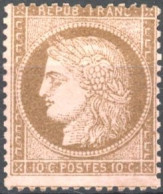 [* SUP] N° 58, 10c Brun/rose, Légère Trace - Très Frais - Cote: 575€ - 1871-1875 Ceres