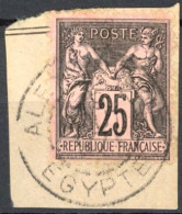 [O SUP] N° 97, Sur Fragment - TB Obl 'Alexandrie' - Cote: 50€ - 1876-1898 Sage (Type II)