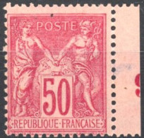 [* SUP] N° 98, 50c Rose (II), Légère Trace - Très Frais - Cote: 285€ - 1876-1898 Sage (Type II)