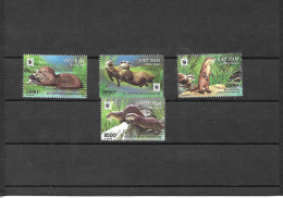 VIETNAM, 2016, WWF, ANIMALS, OTTER, 4v. MNH**, - Autres & Non Classés