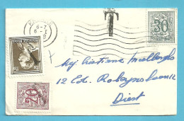 1027 Op Carte-Visite Stempel KNOKKE , Getaxeerd (taxe) Met Zegel 851+1007, Afgestempel Met De "T"stempel - 1951-1975 Heraldic Lion