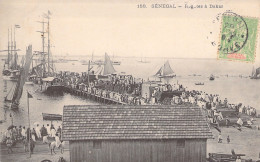 SENEGAL - Foule Sur Le Quai - Regates à Dakar - Animé - Carte Postale Ancienne - Senegal