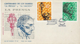 BUENOS AIRES 1969 Centenaire Des Journaux De La Presse Et De La Nation Journal édition Presse - FDC