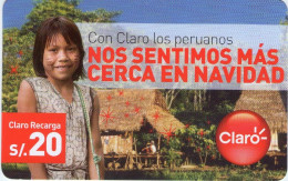 Lote TTE46, Peru, Tarjeta Telefonica, Phone Card, Claro, Navidad, 2010, Niña, Christmas - Perù