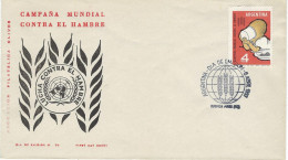 BUENOS AIRES 1963 Campagne Mondiale Contre La Faim Enfant Nourriture - FDC