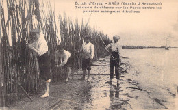 FRANCE - Ares - Travaux De Defense Sur Les Parcs Contre Les Poissons Mangeurs D'huitres - Carte Postale Ancienne - Arès