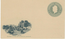 Entier Postal Neuf 4 Centavos Illustration Gare Du Sud Superbe - Entiers Postaux
