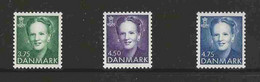 Denmark 1991 Queen Margrethe II, MI 993-995 MNH(**) - Nuevos