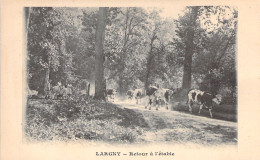 FRANCE - Largny - Retour à L'étable - Vaches - Carte Postale Ancienne - Other & Unclassified