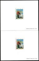 ST. PIERRE & MIQUELON(1993) Fisherman Slicing Cod. Set Of 2 Deluxe Sheets. Scott Nos 589-90. - Ongetande, Proeven & Plaatfouten