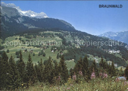 12006478 Braunwald GL Gesamtansicht Mit Alpenpanorama Braunwald - Sonstige & Ohne Zuordnung