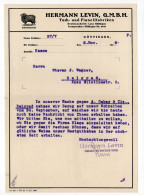 1926. GERMANY,GOTTINGEN,JUDAICA?HERMAN LEVIN,LETTERHEAD,RAM,SHEEP,LETTER TO BELGRADE,SERBIA - 1900 – 1949