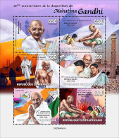 Centrafrica 2023, Gandhi, 6val In BF - Mahatma Gandhi