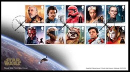 GROSSBRITANNIEN GRANDE BRETAGNE GB 2019 STAR WARS - THE RISE OF SKYWALKER SET OF 10V. FDC SG 4298-307 MI 4490-99 YT 4902 - 2011-2020 Dezimalausgaben