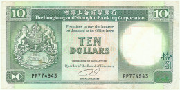 Hong Kong - 10 Dollars - 1.1.1992 - Pick: 191.c4 - Serie PP - HSBC - Hongkong