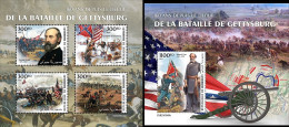 Djibouti 2023, 160th Battle Of Gettysburg, 4val In BF +BF - Onafhankelijkheid USA