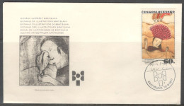 Czechoslovakia. FDC Sc. 1769.   Biennial Exhibition Of Book Illustrations For Children, Bratislava  FDC Cancellation - FDC