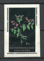 FINLAND FINNLAND Blumen Flowers Advertising Propaganda Poster Stamp Vignette, Used, On Piece - Erinnophilie