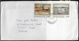 Denmark. Stamps Sc. 863-864 On Letter, Sent From Odense, Denmark On 21.04.1991 To Israel - Covers & Documents