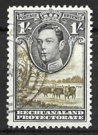 BECHUANALAND....KING GEORGE VI..(1936-52..)....." 1938..".....1/-.....SG125....CDS....VFU.. - 1885-1964 Bechuanaland Protettorato