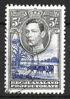 BECHUANALAND.....KING GEORGE VI..(1936-52..)......5/-......SG127.....(CAT.VAL.£32..).....CDS.....VFU... - 1885-1964 Bechuanaland Protettorato