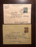 USSR RUSSIA TRAVELLED COVERS REGISTERED LETTER 1947 YEAR  MECHNIKOV MICROBIOLOGY HEALTH MEDICINE - Covers & Documents