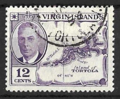 Br. VIRGIN Is.....KING GEORGE VI...(1936-52..)...." 1952.."....12c......SG142...... CDS......VFU.. - British Virgin Islands