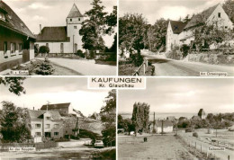 73907544 Kaufungen Wolkenburg Kirche Ortseingang Hauptstrasse Panorama - Limbach-Oberfrohna