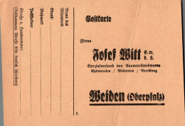 G9144 - Weiden Josef Witt Baumwollwebwaren Spinnereien Webereien Postkarte - Sonstige & Ohne Zuordnung