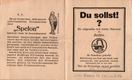 G9149 - 10 Gebote Zum Geschlechtsverkehr - Werbung Speton - Otros & Sin Clasificación