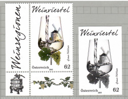 Austria 2012, Grape, Grapes, Wine, 1v + Black Print, MNH** - Vinos Y Alcoholes