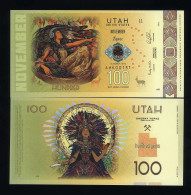 Utah, United States, 100 Gems 2023 Fantasy Polymer, November, Topaz - Sonstige & Ohne Zuordnung