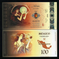 Delcampe - Mexico, 100 Gems 2023 Fantasy Polymer, October, Opal - Autres & Non Classés